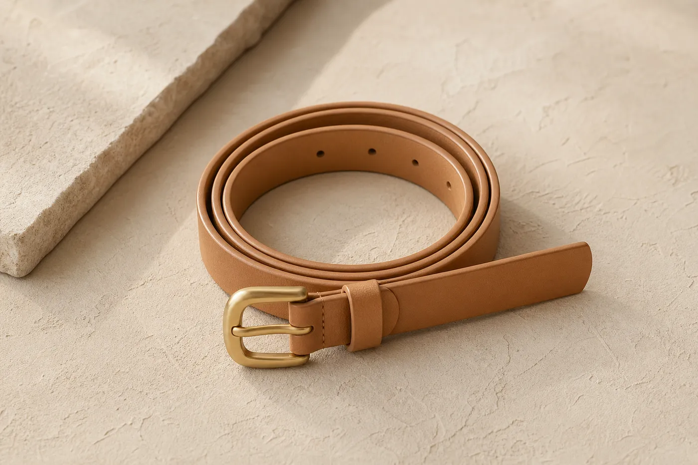 Collection Slim Vegan Leather Belt — Essential