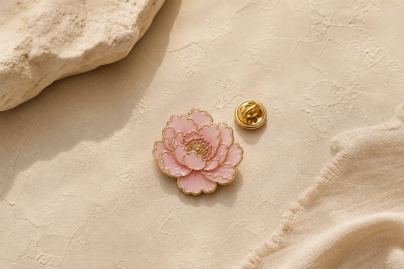 Edition Enamel Flower Pin — Essential