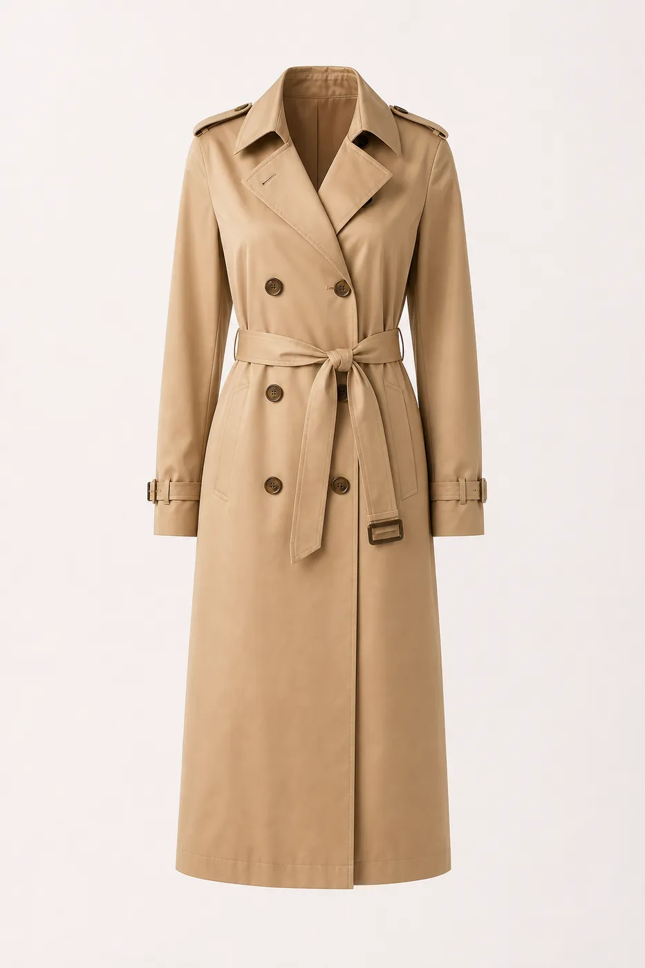 Collection Long Coated Cotton Trench